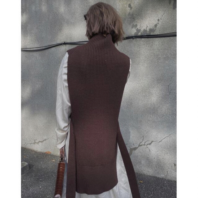 Ameri VINTAGE(アメリヴィンテージ)のAMERI VEST LAYERED SHIRT DRESS レディースのワンピース(ロングワンピース/マキシワンピース)の商品写真