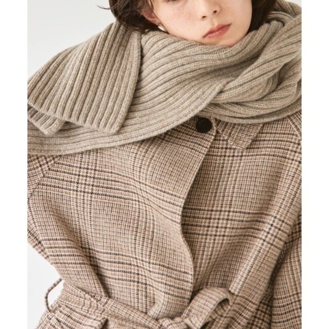 新品TODAYFUL　Wool Rib Stoleウールリブストール　ベージュ 2