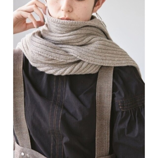 新品TODAYFUL　Wool Rib Stoleウールリブストール　ベージュ 4