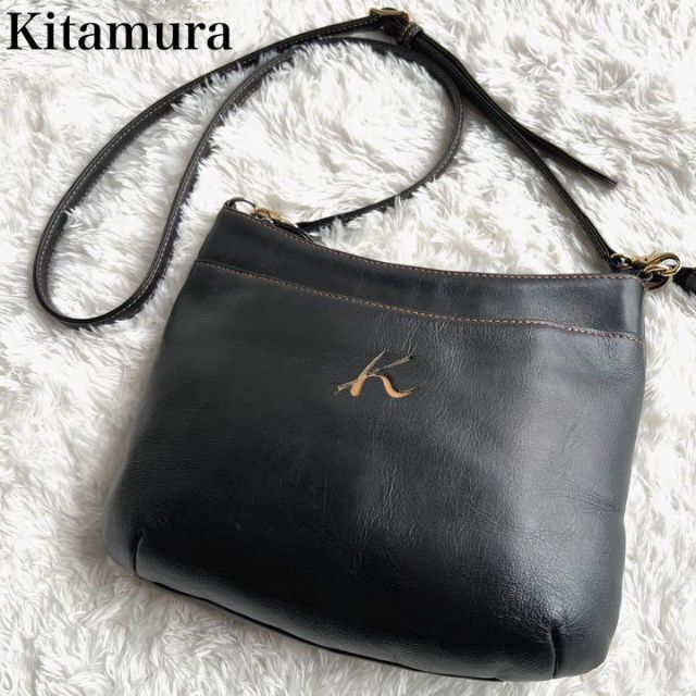 【新品未使用】キタムラ kitamura ハンドバッグ ショルダー オールレザー