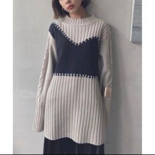 アメリヴィンテージ(Ameri VINTAGE)のAmeri VINTAGE  X STITCH BUSTIER KNIT(ニット/セーター)