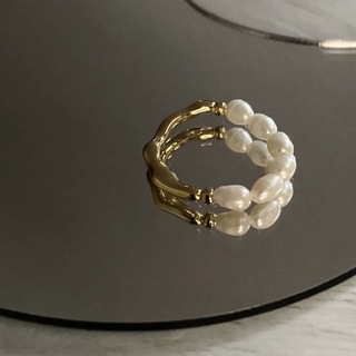 ロキエ(Lochie)のGrain pearl mix ring No.837(リング(指輪))