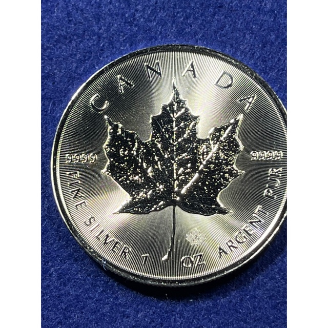 カナダメイプルリーフ銀貨　2022年