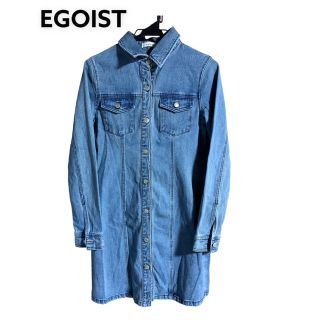 エゴイスト(EGOIST)のエゴイスト　膝丈デニムワンピース　(ひざ丈ワンピース)