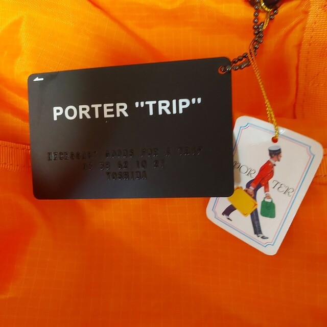 新品] PORTER ポーター☆TRIP ビッグ ボストンバッグ オレンジ