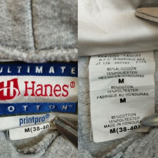 Hanes(ヘインズ)の【まあ様3点おまとめ】ヘインズ　スウェットパーカー　Mサイズ　ビッグシルエット メンズのトップス(パーカー)の商品写真