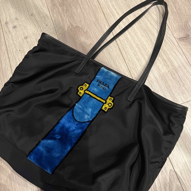 ボトムを作り続け40年 美品!PRADA レザー×ナイロン パッチワーク