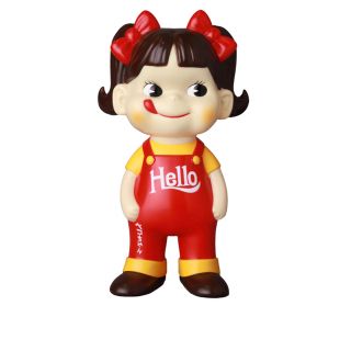 フジヤ(不二家)の不二家 ソフビ pekotail pretty Hello ペコちゃん フジヤ(キャラクターグッズ)