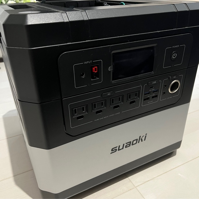 超安い ポータブル電源 suaoki g1000 1183wh 定格1000w その他 - 150