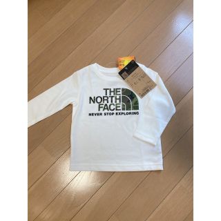 ザノースフェイス(THE NORTH FACE)のノースフェイス　ロンT 長袖　カモフラ　ロゴ　迷彩　ベビー　80(シャツ/カットソー)