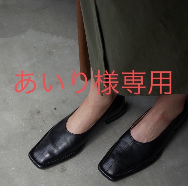 即完売　クラネ　フラットシューズ　SQUARE FLAT SHOES