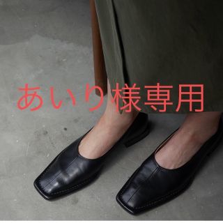 【新品未使用】クラネ CLANE スクエアフラットシューズ