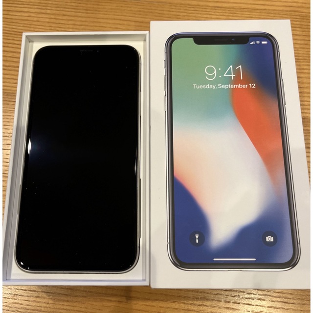 iphone x  64gb simフリー シルバーSilverストレージ容量合計