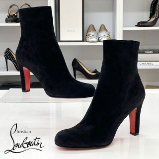 クリスチャンルブタン(Christian Louboutin)の5488 未使用 クリスチャンルブタン スエード ショートブーツ ブラック(ブーツ)