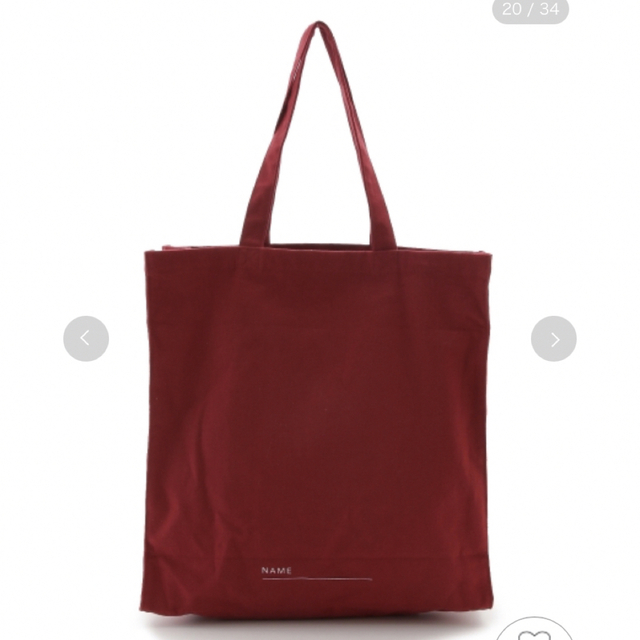 gelato pique(ジェラートピケ)のジェラートピケ　ホビートートバッグ　赤 レディースのバッグ(トートバッグ)の商品写真
