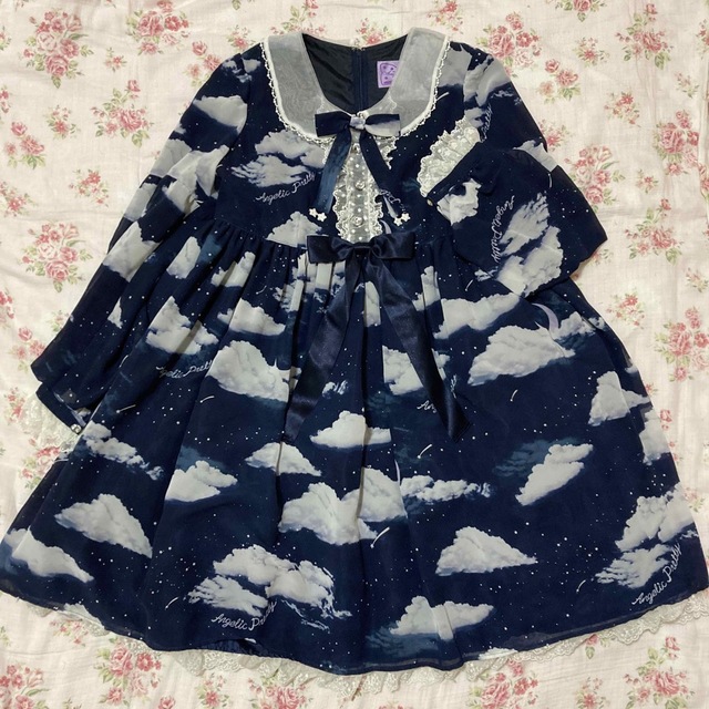 カーキ×インディゴ ◎2点セットAngelicPrettyMisty Sky ワンピース