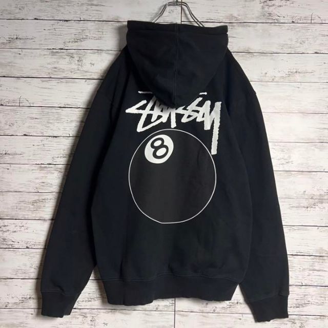 STUSSY - 【大人気】 STUSSY パーカー 8ボール 両面プリント 即完売 ...