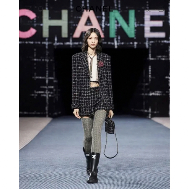 CHANEL(シャネル)のシャネル 22/23AW カシミヤ　ソックス タイツ レディースのトップス(ニット/セーター)の商品写真