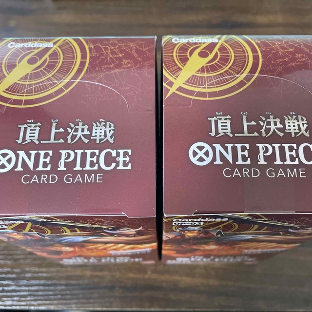 BANDAI(バンダイ)のワンピース カードゲーム 新品未開封BOX ボックス 頂上決戦 2BOX エンタメ/ホビーのトレーディングカード(Box/デッキ/パック)の商品写真