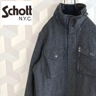 schott - 【稀少デザイン】Schott ウール アーミー M-65型 ブルゾン ショット
