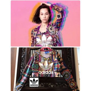 アディダス(adidas)のアディダス 希少 エスニック 花柄 Tシャツ ジャージ カットソー 水原希子(Tシャツ(長袖/七分))