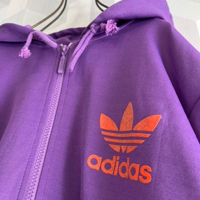 adidas - 【アディダス】サイズO フード付 トラックジャケット