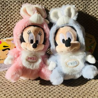 ディズニー(Disney)のディズニー干支 2023ぬいぐるみバッジ ミッキー&ミニー(ぬいぐるみ)