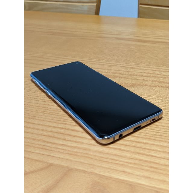 新品同様 Galaxy S10 プリズムホワイト SIMフリー 楽天モバイル版の ...