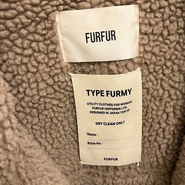 fur fur - FURFUR レザーライクボンバージャケットの通販 by り's shop