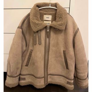 FURFUR レザーライクボンバージャケット