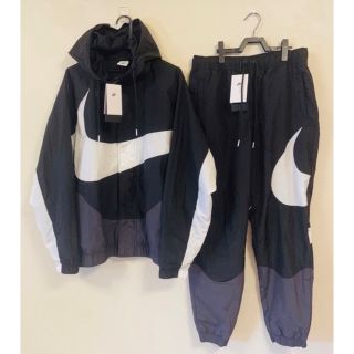 ナイキ(NIKE)の専用　ナイキ ビッグ スウッシュ ウーブン上下 セット　ジャケットL パンツM(ナイロンジャケット)