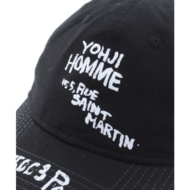 yohji yamamoto POUR HOMME キャップ - 黒