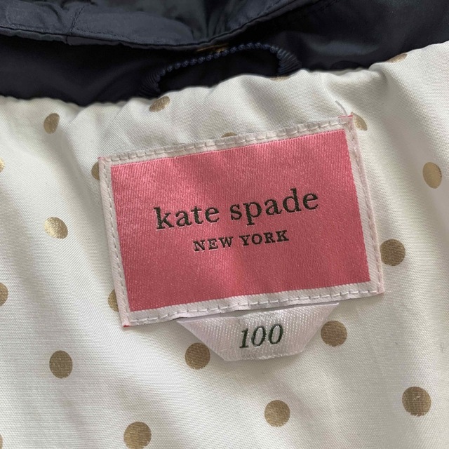 kate spade new york(ケイトスペードニューヨーク)のケイトスペード♠️ダウンコート　ネイビー　100 キッズ/ベビー/マタニティのキッズ服女の子用(90cm~)(コート)の商品写真