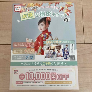 キタムラ(Kitamura)の【匿名配送】スタジオマリオ　10000円OFF券(ショッピング)