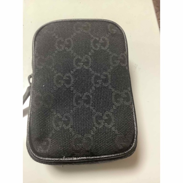 Gucci(グッチ)のグッチ シガレットケース GGキャンバス レザー 革 ブラック  メンズのファッション小物(タバコグッズ)の商品写真