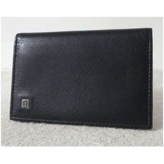 アイグナー(AIGNER)の良品　アイグナー　AIGNER　ブラック　黒　定期入れ　名刺入れ　カードケース(名刺入れ/定期入れ)