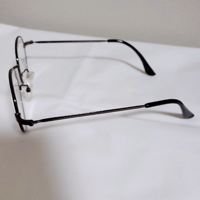 伊達メガネ だてめがね 黒 丸レンズ シンプル 度なし おしゃれ レディース レディースのファッション小物(サングラス/メガネ)の商品写真
