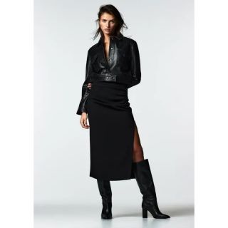 ザラ(ZARA)のZARA ザラ ドレープディテール入りチューブスカート♡大人気(ロングスカート)