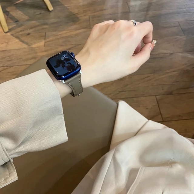 Apple Watch レザーバンド　ベルト　アップルウォッチ レザー 韓国雑貨 レディースのファッション小物(腕時計)の商品写真