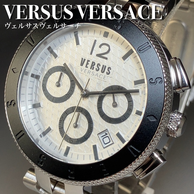 ヴェルサスヴェルサーチ シルバー 海外 クロノ メンズ腕時計 Versace