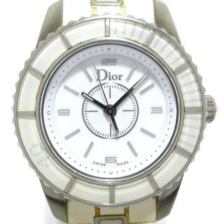 クリスチャンディオール(Christian Dior)のディオール 腕時計 クリスタル CD112112 白(腕時計)