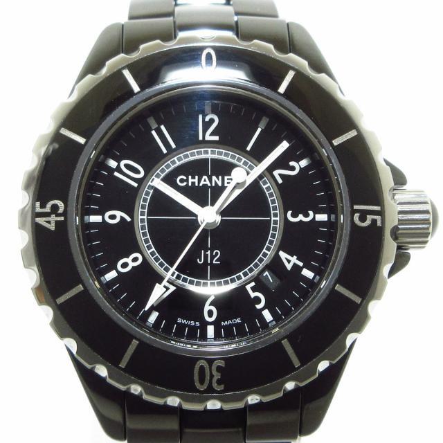 CHANEL - シャネル 腕時計美品  J12 H0682 黒