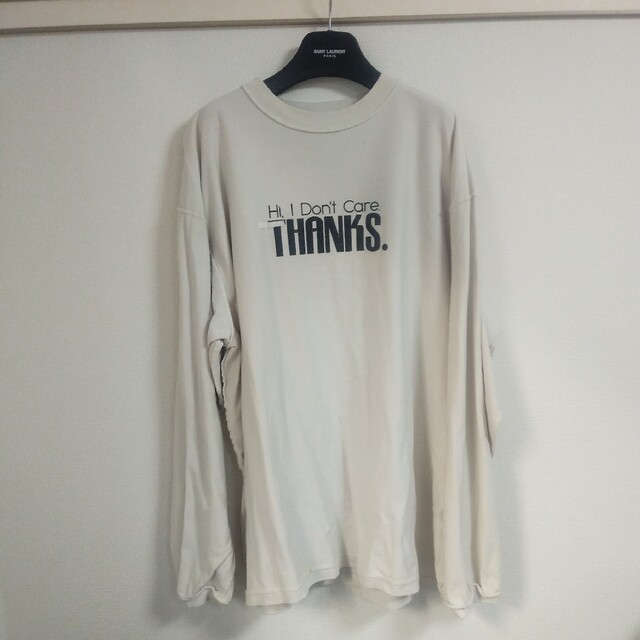 VETEMENTS ヴェトモン inside out Tシャツ ロンT L - Tシャツ(長袖/七分)