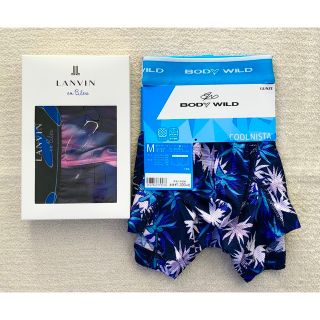 ランバンオンブルー(LANVIN en Bleu)のLANVIN＆BODY WILD ボクサーパンツ Ｍサイズ 2枚(ボクサーパンツ)