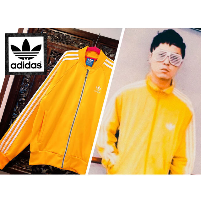 adidas(アディダス)のアディダス オリジナルス イエロー TTP ジャージ ブルゾン パーカー 堂本剛 メンズのトップス(ジャージ)の商品写真