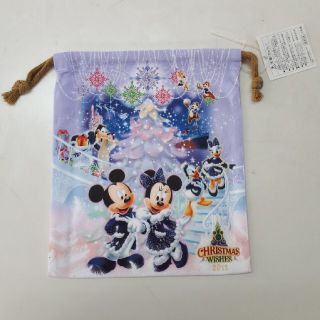 ディズニー(Disney)のディズニー　2011クリスマス　巾着(キャラクターグッズ)