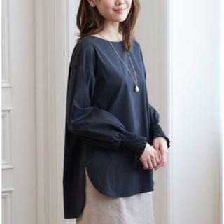 アナイ(ANAYI)の新品✨タグ付き♪定価28,600円　上品　ブラウス　ブラック　大特価❣️(シャツ/ブラウス(長袖/七分))