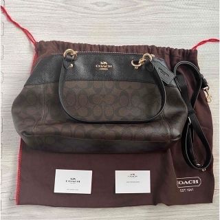 コーチ(COACH)のゆーこ様専用　2way ハンドバッグ　　pvcコーティングキャンバス(ショルダーバッグ)