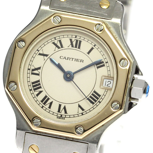 Cartier - 【CARTIER】カルティエ サントスオクタゴンSM デイト W2001683 クォーツ レディース_656114