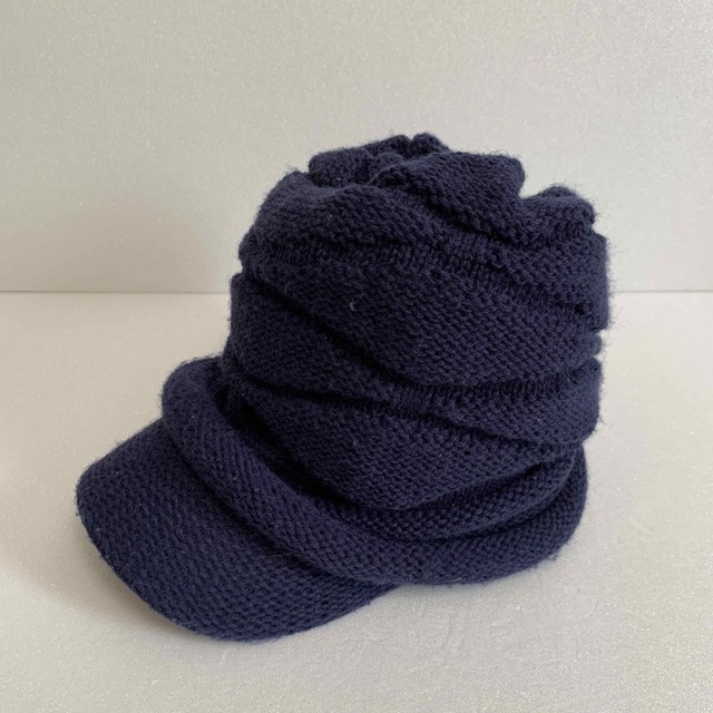 MUJI (無印良品)(ムジルシリョウヒン)の無印良品 帽子 中古 冬 モコモコ キャスケット フリーサイズ レディースの帽子(ニット帽/ビーニー)の商品写真